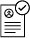 Icono de documento con verificación