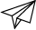 Icono de avión de papel